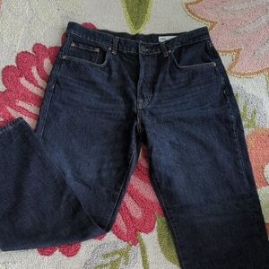 Zara Dark Blue Straight Jeans